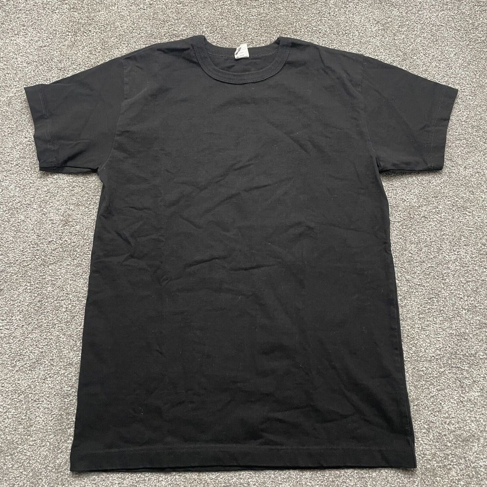 3sixteen Shirt Adult Large Black Cotton Made USA Crew Short Sleeve Mens